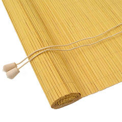 vidaXL Roller Blind Yellow 120 x 220 cm Bamboo 2