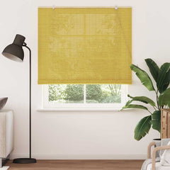 vidaXL Roller Blind Yellow 150 x 220 cm Bamboo 3