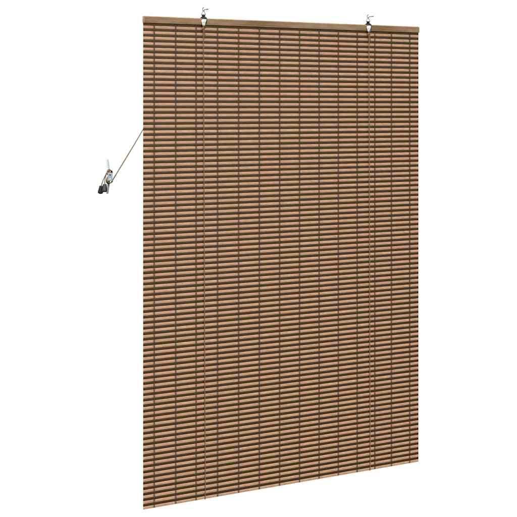 vidaXL Roller Blind Brown 100 x 160 cm Bamboo 5