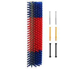 vidaXL Cattle Brushes Red and Blue 50 x 17 x 9 cm PP 2