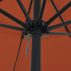 vidaXL Garden Parasol Terracotta 394 x 394 x 248 cm 4