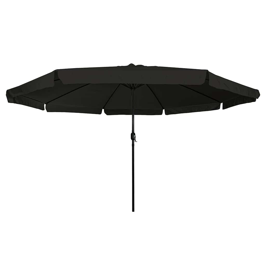 vidaXL Garden Parasol Black 394 x 394 x 248 cm Polyester and Steel 3