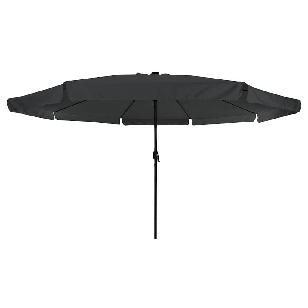 vidaXL Garden Parasol 395 x 395 x 245 cm Polyester Round Anthracite 4