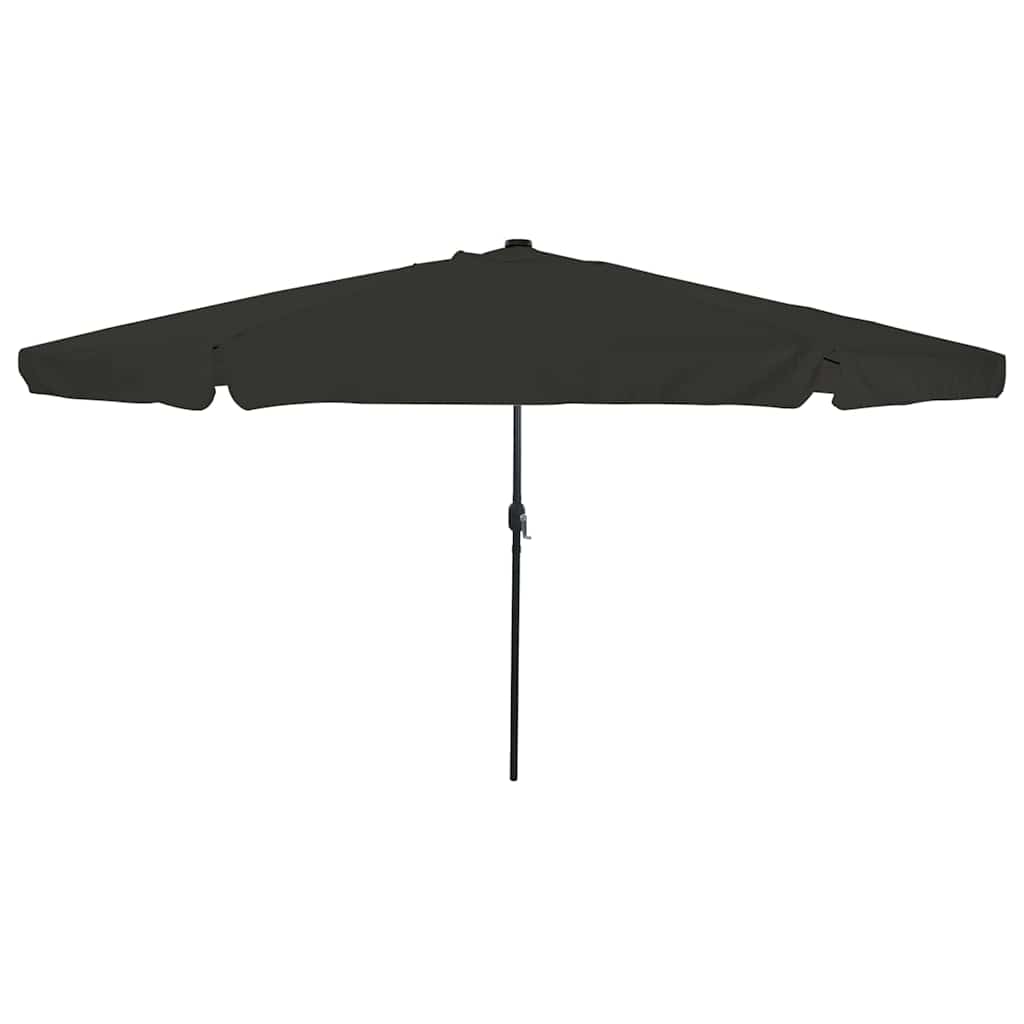 vidaXL Garden Parasol 395 x 395 x 245 cm Polyester Round Black 1