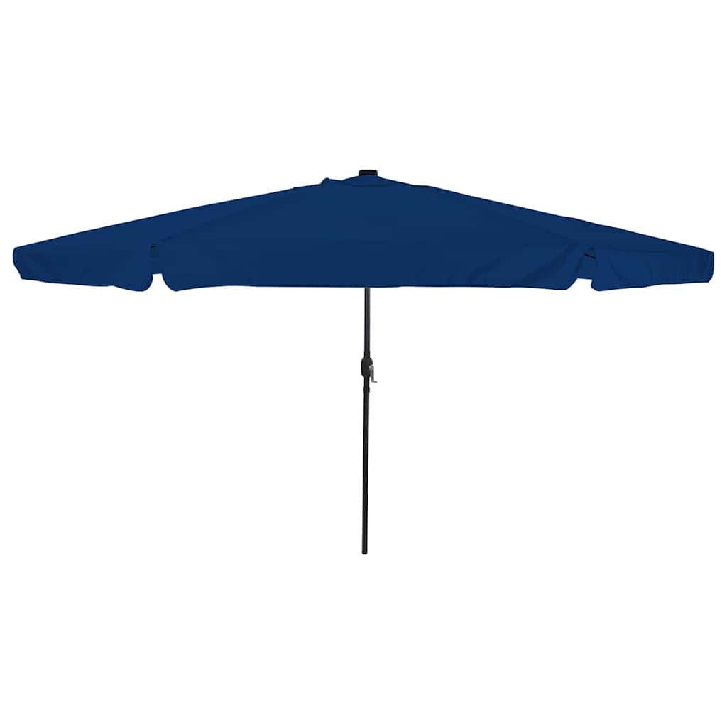 vidaXL Garden Parasol 395 x 395 x 245 cm Polyester Round Azurblau 1