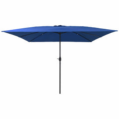 vidaXL Garden Parasol 295 x 295 x 245 cm Polyester and Steel Azurblau 1