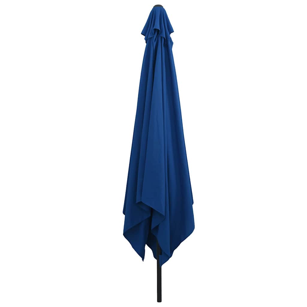vidaXL Garden Parasol 295 x 295 x 245 cm Polyester and Steel Azurblau 3