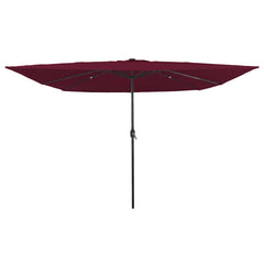 vidaXL Garden Parasol Bordeaux Red 295 x 295 x 245 cm 1