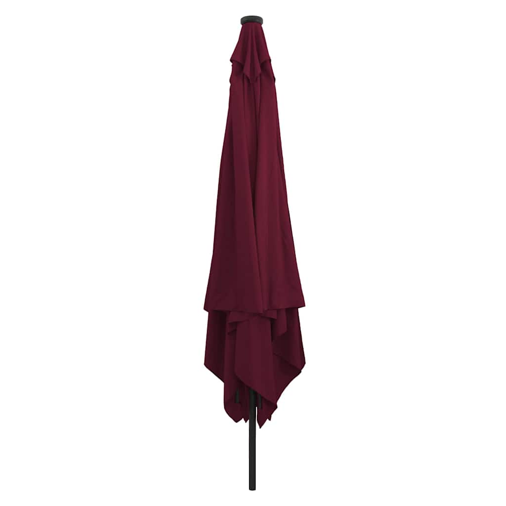 vidaXL Garden Parasol Bordeaux Red 295 x 295 x 245 cm 2