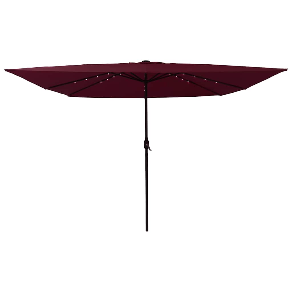 vidaXL Garden Parasol Bordeaux Red 295 x 295 x 245 cm 3
