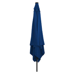 vidaXL Garden Parasol 295 x 295 x 245 cm Polyester and Steel Azurblau 2