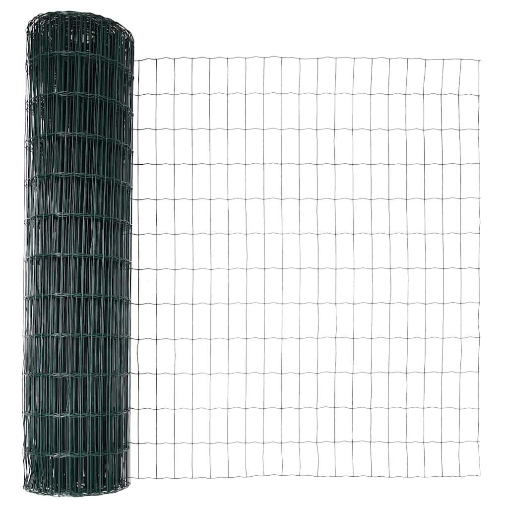 Euro Fence 1 x 10 m PVC-coated iron Green mesh Size 50 x 100 mm 1.4 m