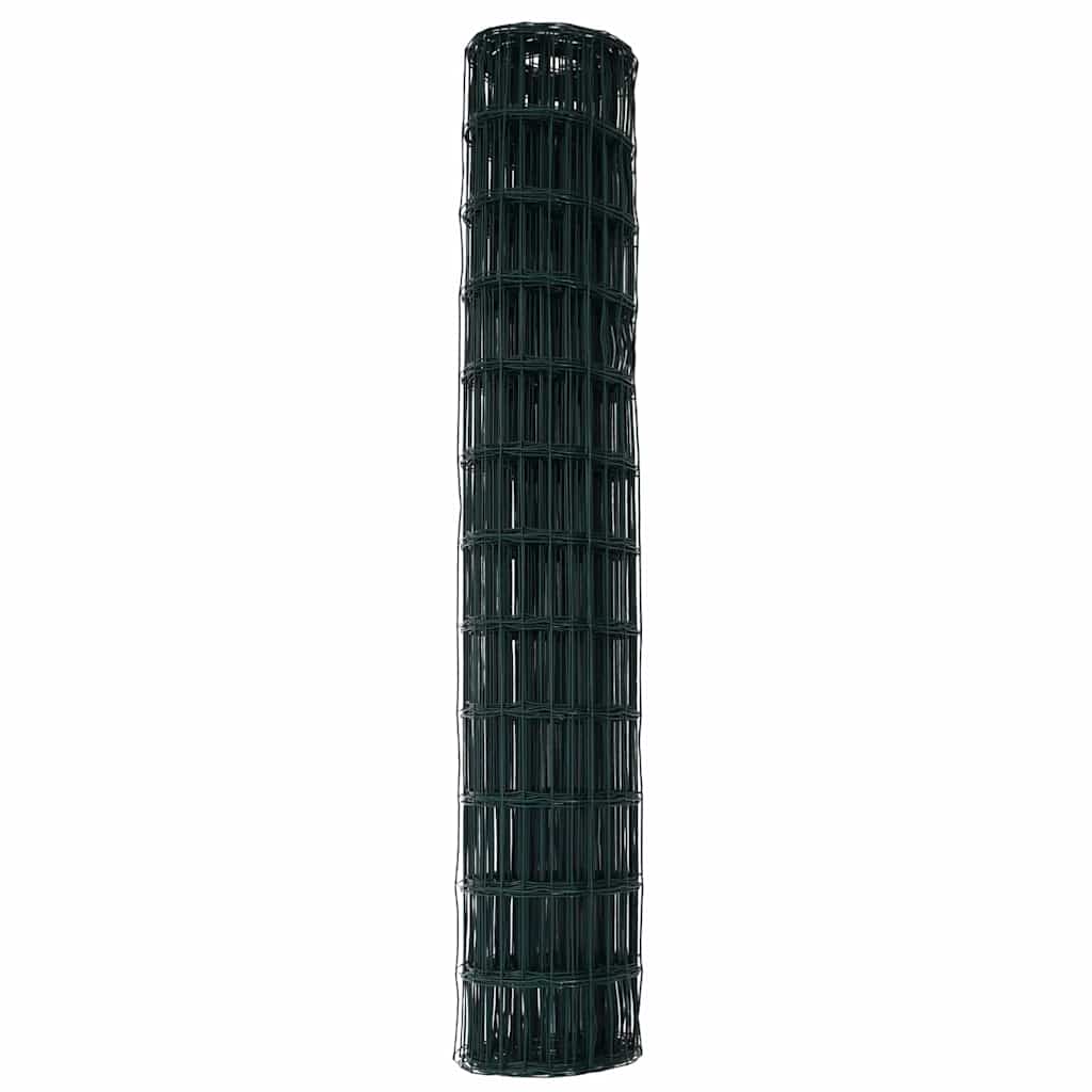 vidaXL Euro Fence 1.4 x 10 m PVC-coated iron Green 6