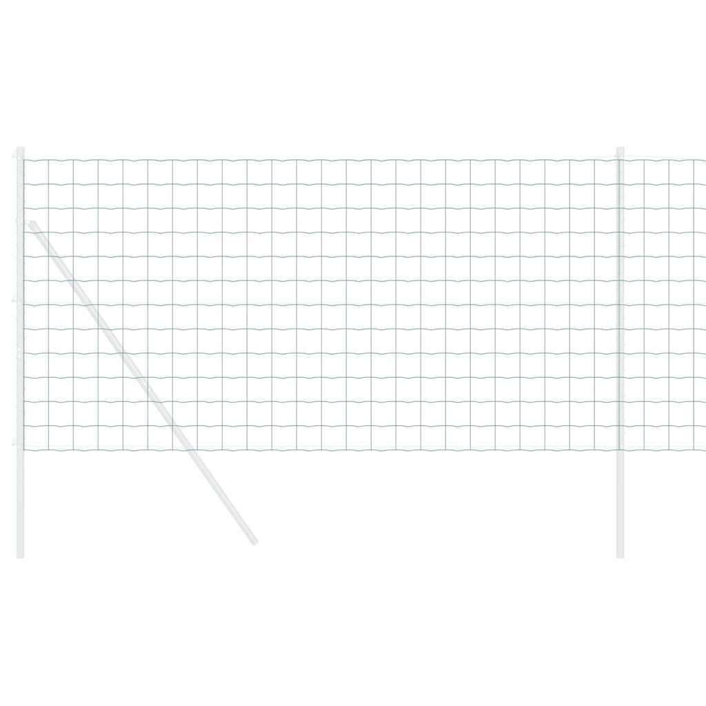 vidaXL Euro Fence 1.4 x 10 m PVC-coated iron Green 3