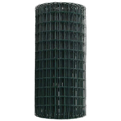 vidaXL Euro Fence 0.8 x 25 m PVC-coated iron Green 6