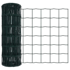 vidaXL Euro Fence 0.6 x 25 m PVC-coated iron Green 2