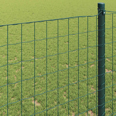 vidaXL Euro Fence 0.4 x 50 m PVC-coated iron Green 4