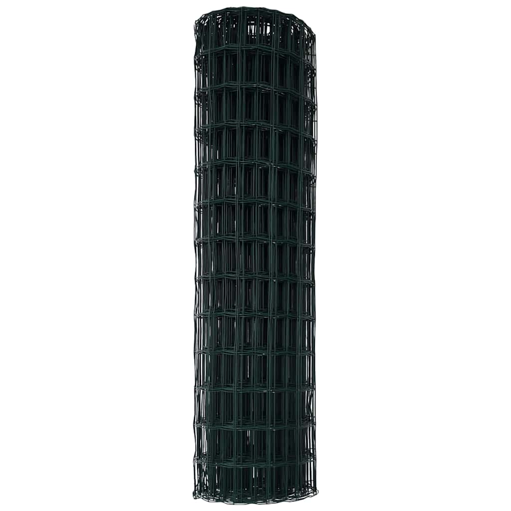 Euro Fence 0.4 x 10 m PVC-coated iron Green mesh Size 77 x 64 mm 1.4 m
