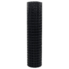 vidaXL Euro Fence 1 x 10 m PVC-coated iron Grey 6