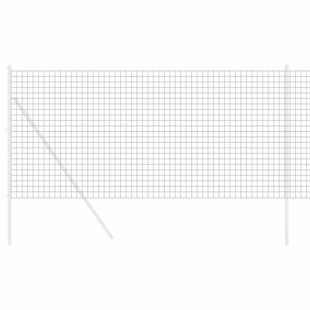 vidaXL Euro Fence 1 x 10 m PVC-coated iron Grey 3