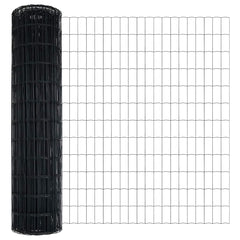 Euro Fence 1 x 10 m PVC-coated iron Grey mesh Size 50 x 100 mm 1.4 m