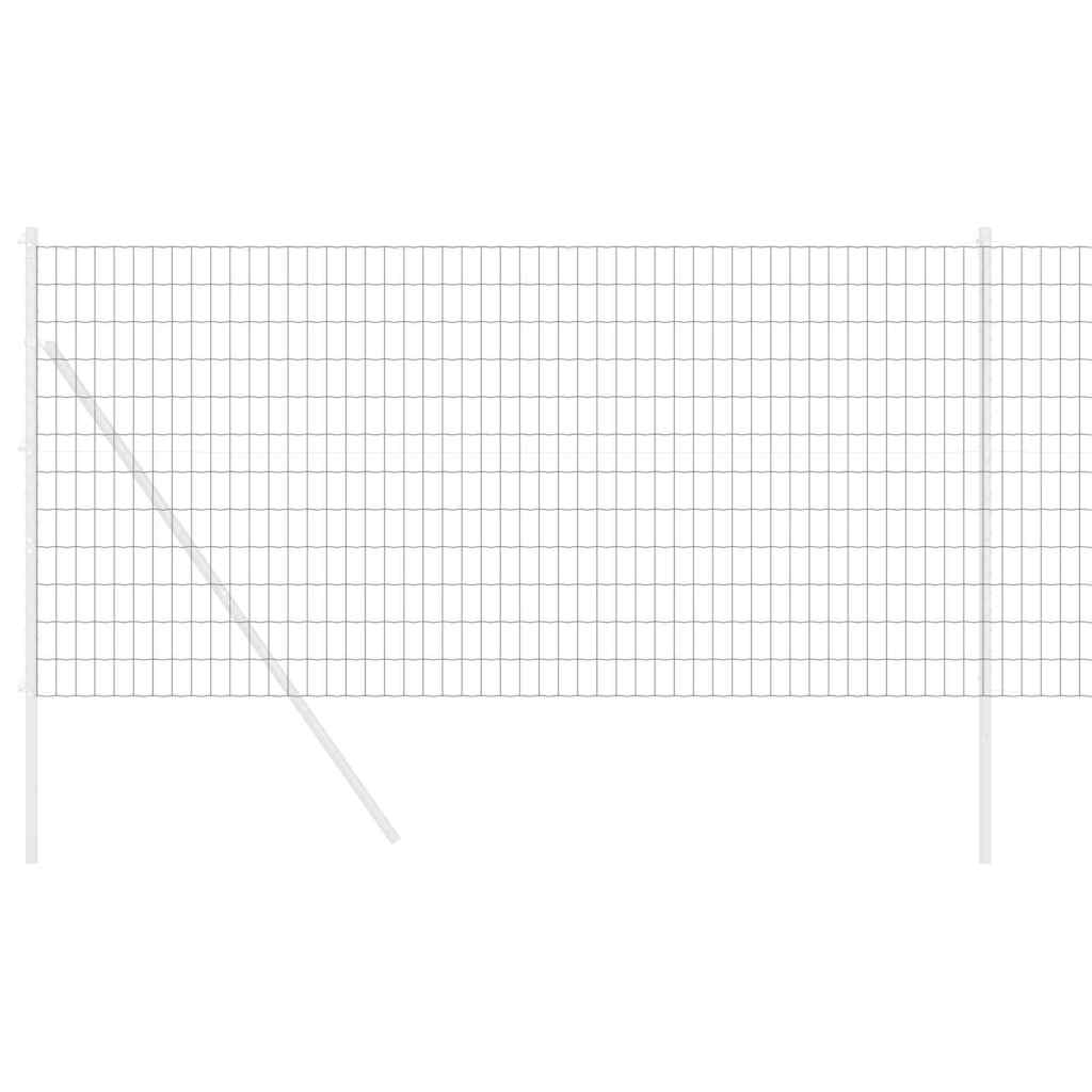 Euro Fence 1 x 10 m PVC-coated iron Grey mesh Size 50 x 100 mm 1.4 m