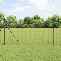 vidaXL Euro Fence 1.2 x 10 m PVC-coated iron Grey 1