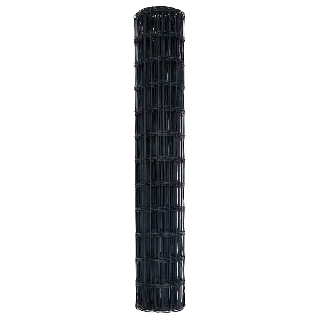 vidaXL Euro Fence 1.4 x 10 m PVC-coated iron Grey 6