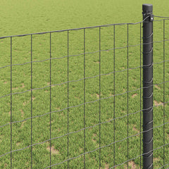vidaXL Euro Fence 0.8 x 25 m PVC-coated iron Grey 4