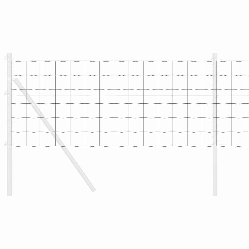 vidaXL Euro Fence 0.6 x 25 m PVC-coated iron Grey 3