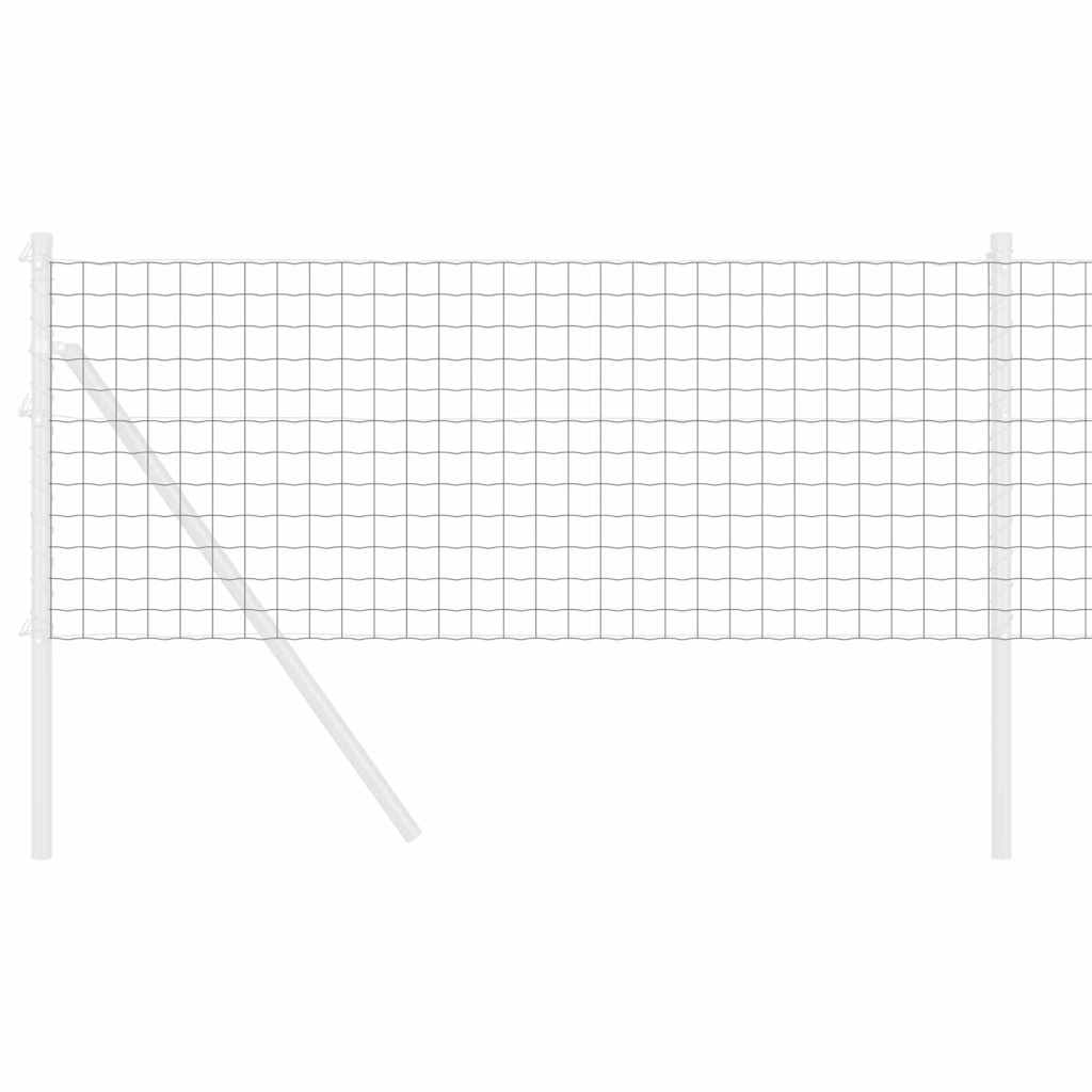 Euro Fence 0.4 x 50 m PVC-coated iron Grey Length 50 m 0.4 m 50 x 50 mm