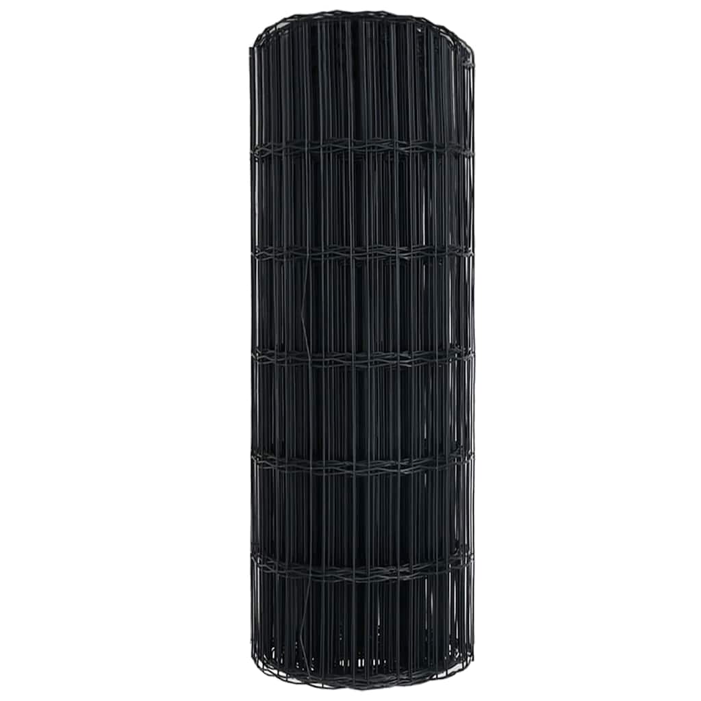 vidaXL Euro Fence 0.6 x 50 m PVC-coated iron Grey 6