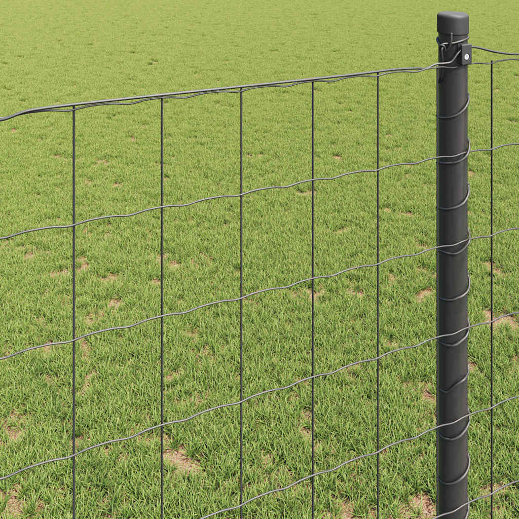 vidaXL Euro Fence 0.4 x 50 m PVC-coated iron Grey 4