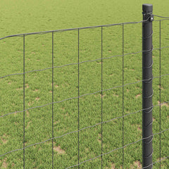 vidaXL Euro Fence 0.4 x 50 m PVC-coated iron Grey 4