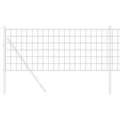 vidaXL Euro Fence 0.4 x 50 m PVC-coated iron Grey 3
