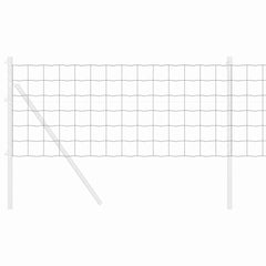 vidaXL Euro Fence 0.4 x 50 m PVC-coated iron Grey 3