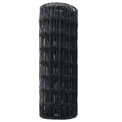 vidaXL Euro Fence 0.6 x 25 m PVC-coated iron Grey 6