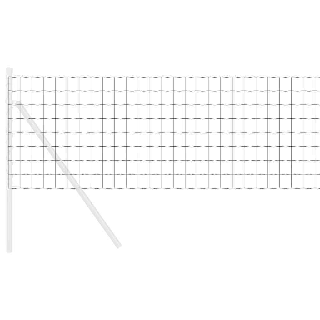 vidaXL Euro Fence 0.6 x 25 m PVC-coated iron Grey 3