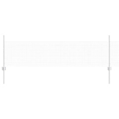 vidaXL Welded Wire Fence with Posts 10 x 0.5 m Galvanised Steel Silver 2