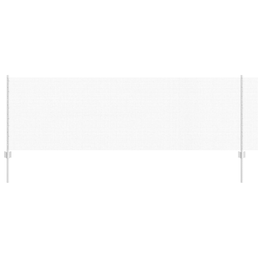 vidaXL Welded Wire Fence with Posts 10 x 0.8 m Galvanised Steel Silver 2