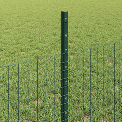 Welded Wire Fence with Posts 100 x 0.5 m PVC-Coated Steel Green 100 x 0 m – 100 x 0.8 m 100 x 0.5 m fence (2.5 x 2.5 cm mesh)