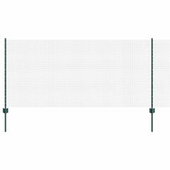 Welded Wire Fence with Posts 100 x 0.5 m PVC-Coated Steel Green 100 x 0 m – 100 x 0.8 m 100 x 0 m fence (1.6 x 1.6 cm mesh)