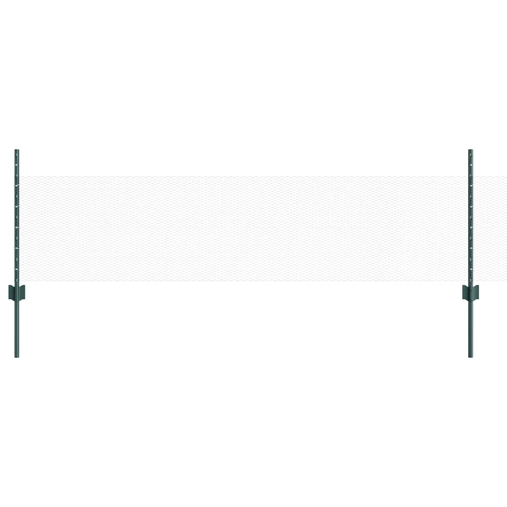 Hexagonal Fence with Post 10 x 1.2 m PVC-Coated Steel Green 10 x 1.2 m fence (1.3 cm width mesh)–25 x 0.6 m fence (5 cm width mesh) 25 x 0.5 m fence (1.3 cm width mesh)