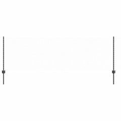 vidaXL Hexagonal Fence with Post 10 x 0.8 m PVC-Coated Steel Grey Mesh 2