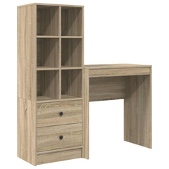 Desk 115.5 x 40 x 127 cm 2 pcs Width 70 cm Sonoma oak