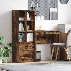 Desk 115.5 x 40 x 127 cm 2 pcs Width 70 cm Smoked oak