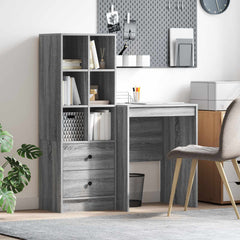 Desk 105.5 x 50 x 127 cm 2 pcs Width 60 cm Grey sonoma