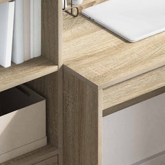 Desk 145.5 x 50 x 127 cm 2 pcs Width 100 cm Sonoma oak
