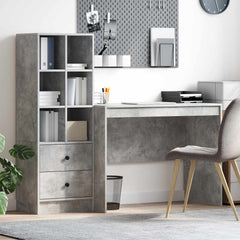 Desk 145.5 x 50 x 127 cm 2 pcs Width 100 cm Concrete grey