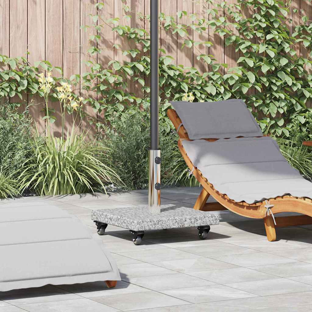 vidaXL Parasol Base 30 kg Gery Granite Square 1